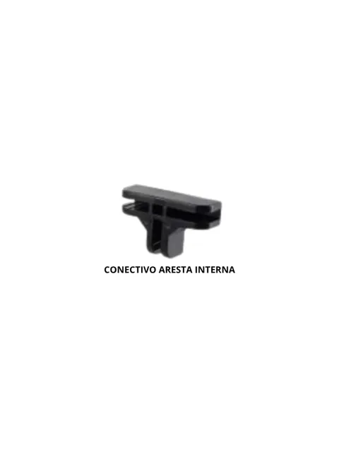 Conectivo de aresta interna, encaixe em ângulo para duas chapas de 4 mm
