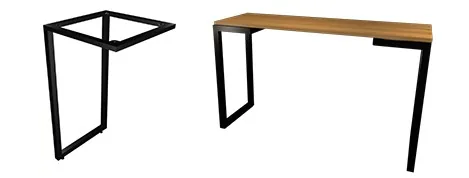 Pé "l"para Mesa Industrial — imagem oficial do fornecedor