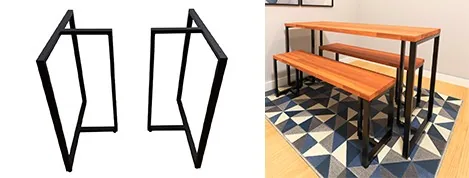Pé "t" Mesa Industrial — imagem oficial do fornecedor