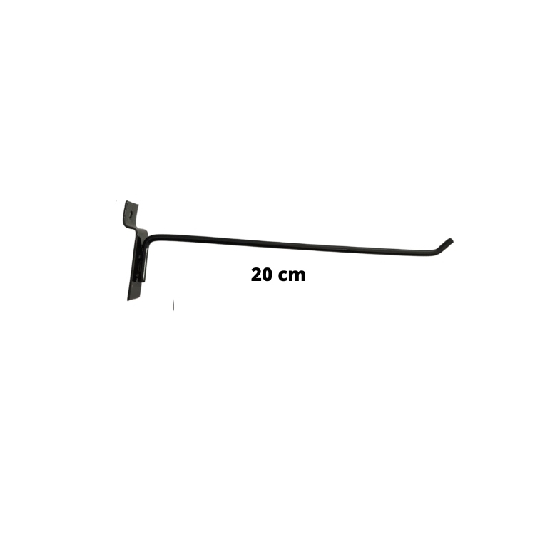 Ganchos de Painel Canaletado Branco 20cm: ideal para expor acessórios leves, produto em blister