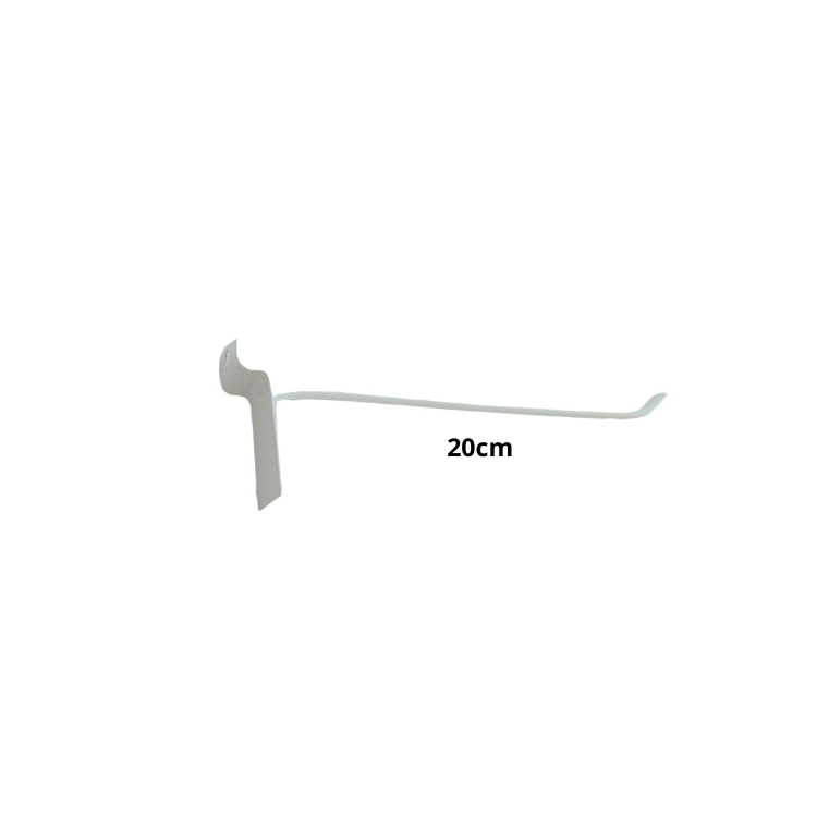 Ganchos de Painel Canaletado 20cm: ideal para expor acessórios leves, produto em blister