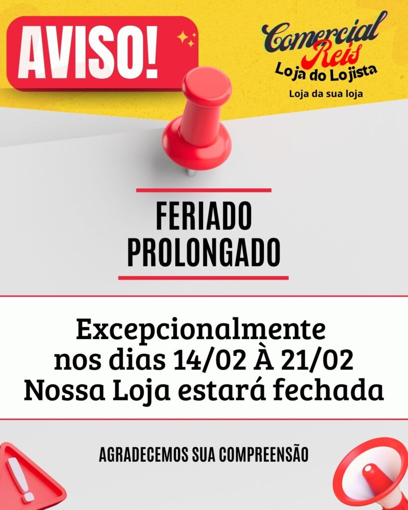 Loja 1 comercial reis loja do lojista feriado prolongado comercial reis comercial reis loja do lojista