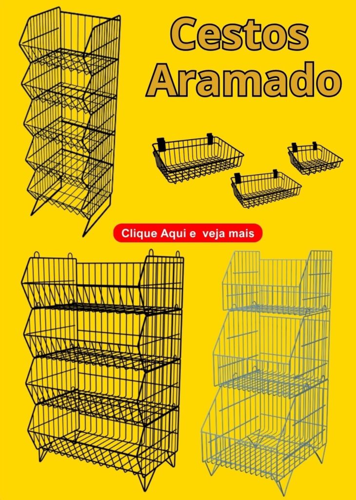 Cesto aramado tem aqui na loja do lojista comercial reis comercial reis loja do lojista
