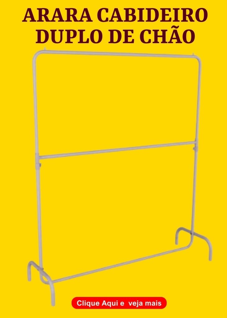 arara de roupa simples cabideiro duplo de chao tem aqui na loja do lojista comercial reis comercial reis loja do lojista