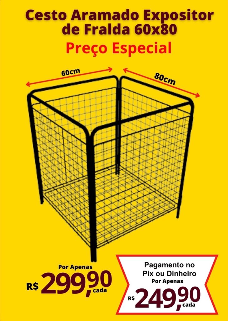 cesto aramado expositor de fralda preto tem aqui na loja do lojista comercial reis comercial reis loja do lojista