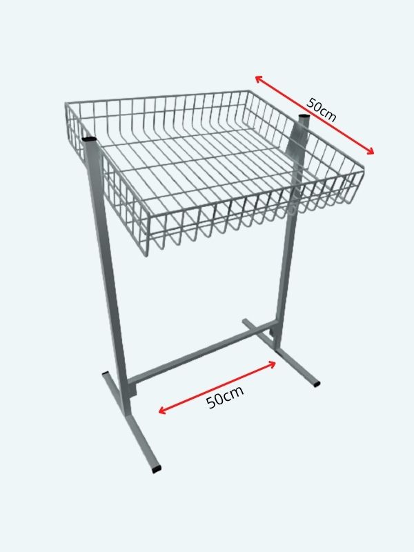 Banca de Oferta Simples Aramada 50x50cm branca