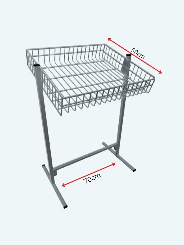 Banca de Oferta Simples Aramada 50x70cm branca