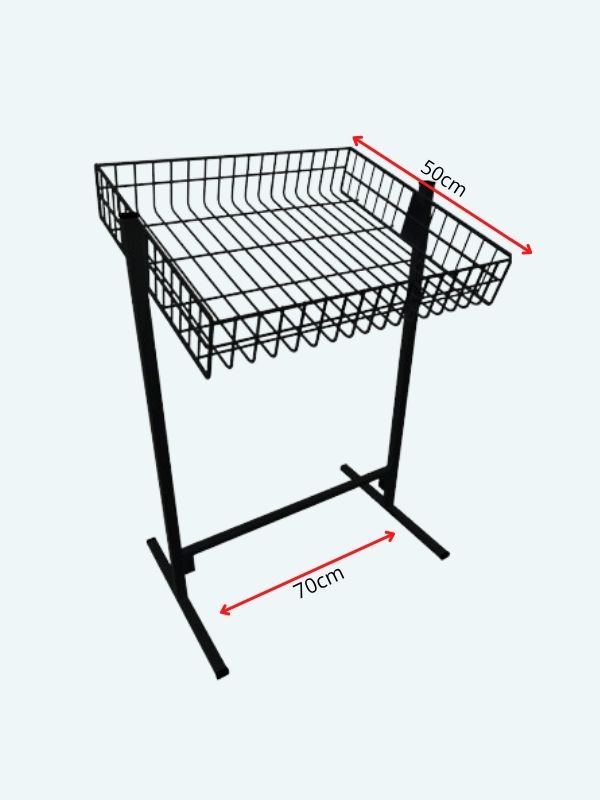 Banca de Oferta Simples Aramada 50x70cm preto