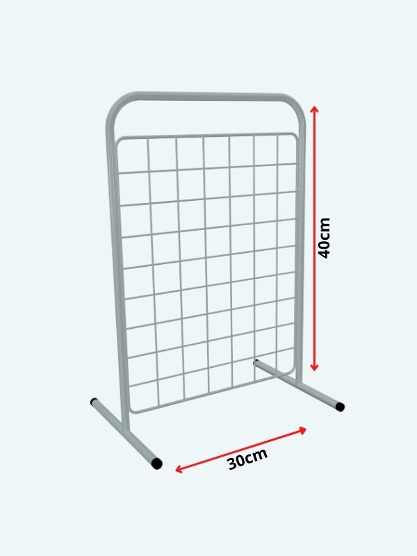 Biombo de Balcão aramado 40x30 branco