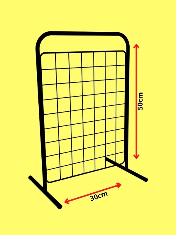 Biombo de Balcão aramado 50x30 preto