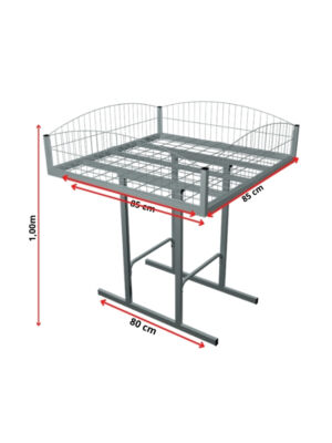 Banca de Oferta Luxo Aramada 85x85cm branco
