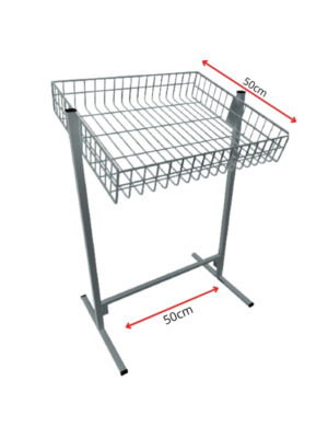 Banca de Oferta Simples Aramada 50x50cm branca
