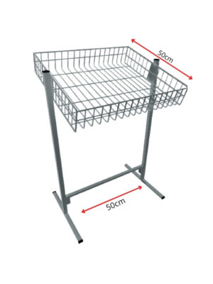 Banca de Oferta Simples Aramada 50x50cm branca