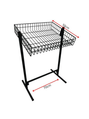 Banca de Oferta Simples Aramada 50x70cm preto