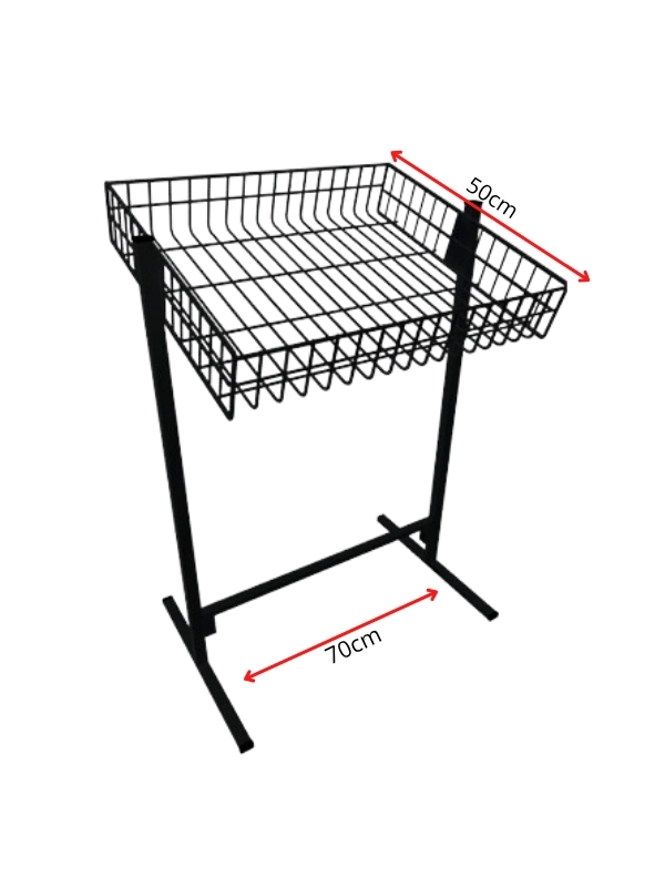 Banca de Oferta Simples Aramada 50x70cm preto