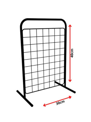 Biombo de Balcão aramado 40x30 preto