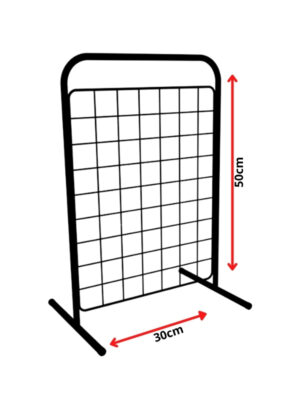 Biombo de Balcão aramado 50x30 preto