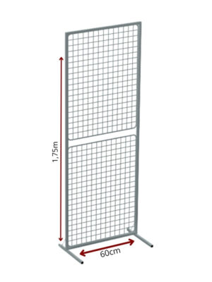 Biombo Quadrado Reforçado de Chão Aramado 1m75 x 60cm branco