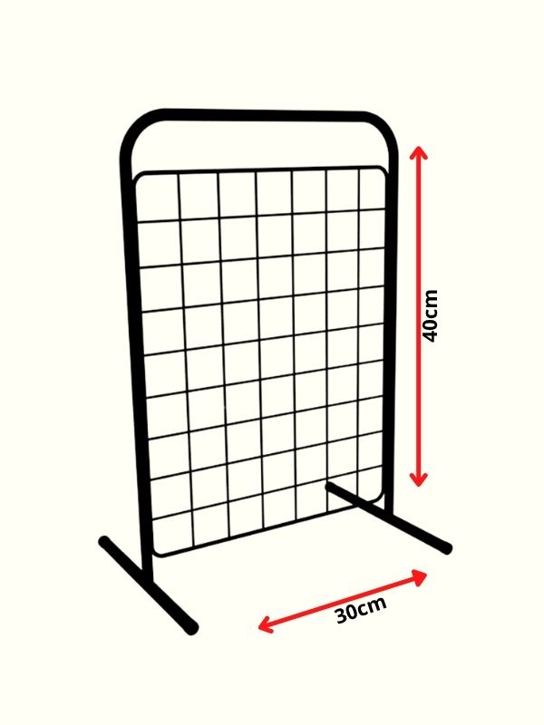 Biombo de Balcão aramado 40x30 preto
