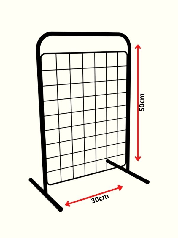 Biombo de Balcão aramado 50x30 preto