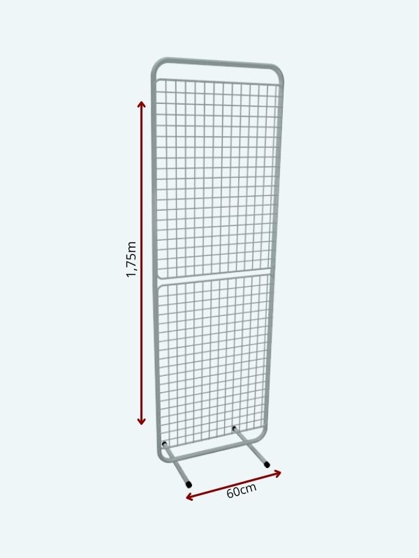 Biombo Simples de Chão Aramado 1,75m x 60cm branco
