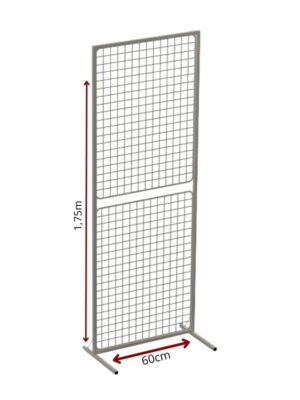 Biombo Simples de Chão Aramado 1,75m x 60cm branco