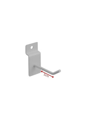 Gancho Aramado para Painel Canaletado 05 cm branco