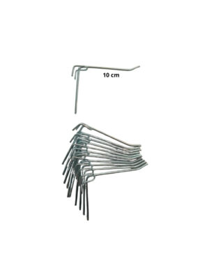 Ganchos para Tela Aramada Zincado 12 unidades 10 cm
