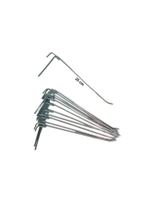 Ganchos para Tela Aramada Zincado 12 unidades 25 cm