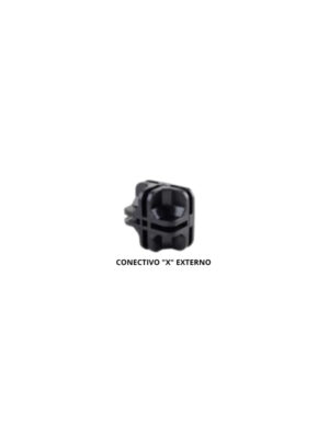 Conectivo para Prateleira de Vidro ou Tela Aramada X externo