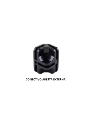 Conectivo para Prateleira de Vidro ou Tela Aramada aresta externa