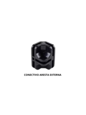 Conectivo para Prateleira de Vidro ou Tela Aramada aresta externa