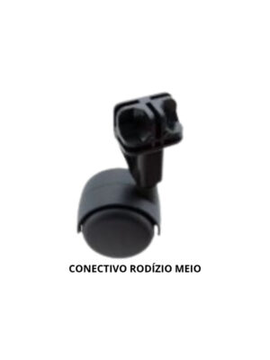 Conectivo para Prateleira de Vidro ou Tela Aramada rodízio meio