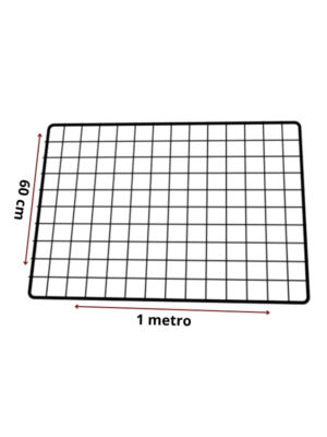 Tela Aramada 60 x 1 metro preta