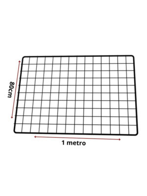 Tela Aramada 80 x 1 metro preta