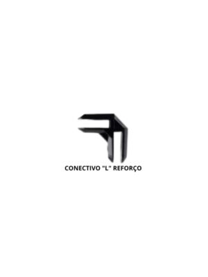 Conectivo para Prateleira de Vidro ou Tela Aramada L reforço