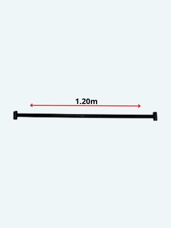 Nível para Arara 1m 20cm preta