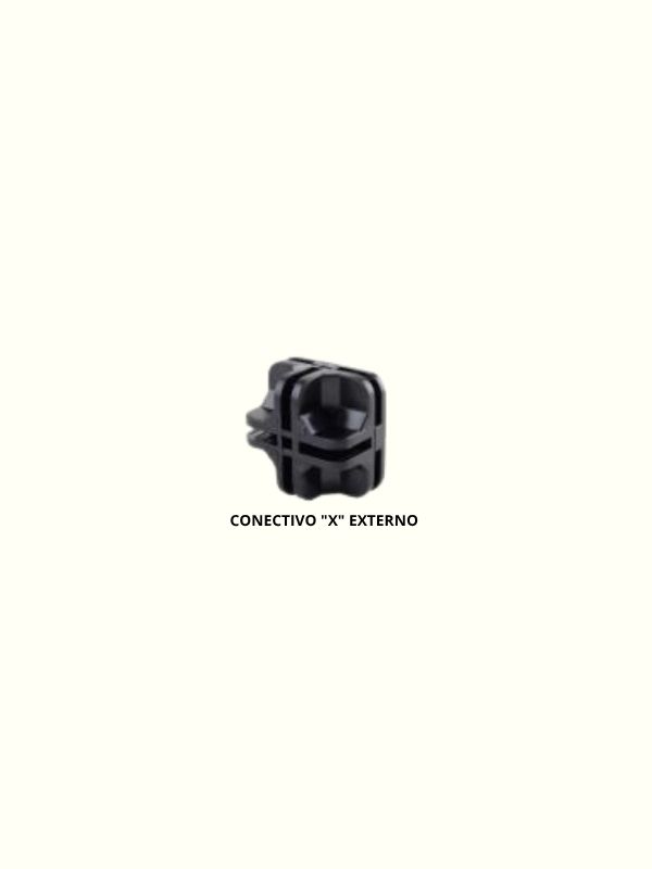 Conectivo para Prateleira de Vidro ou Tela Aramada X externo