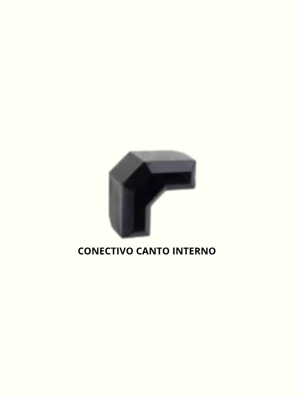 Conectivo para Prateleira de Vidro ou Tela Aramada canto interno