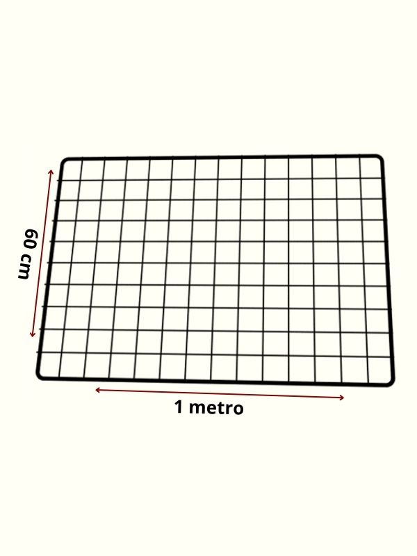 Tela Aramada 60 x 1 metro preta
