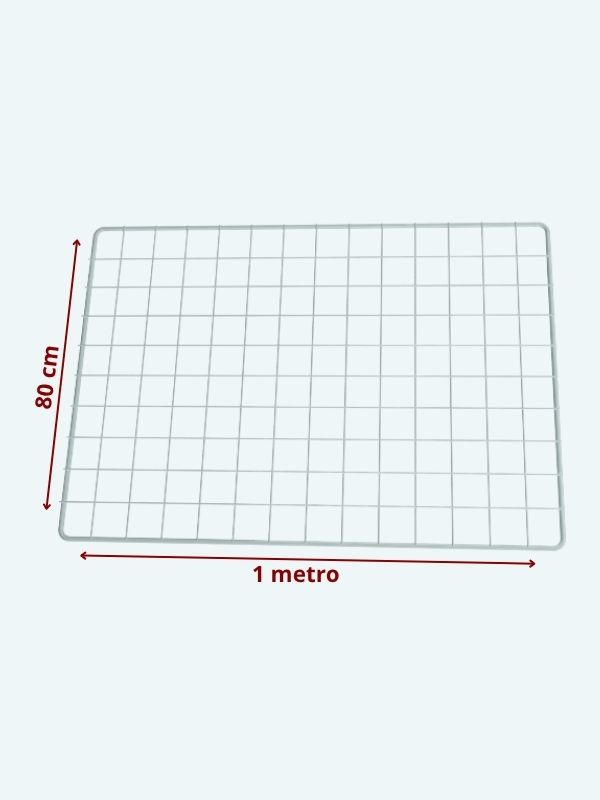 Tela Aramada 80 x 1 metro branca