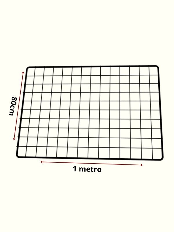 Tela Aramada 80 x 1 metro preta