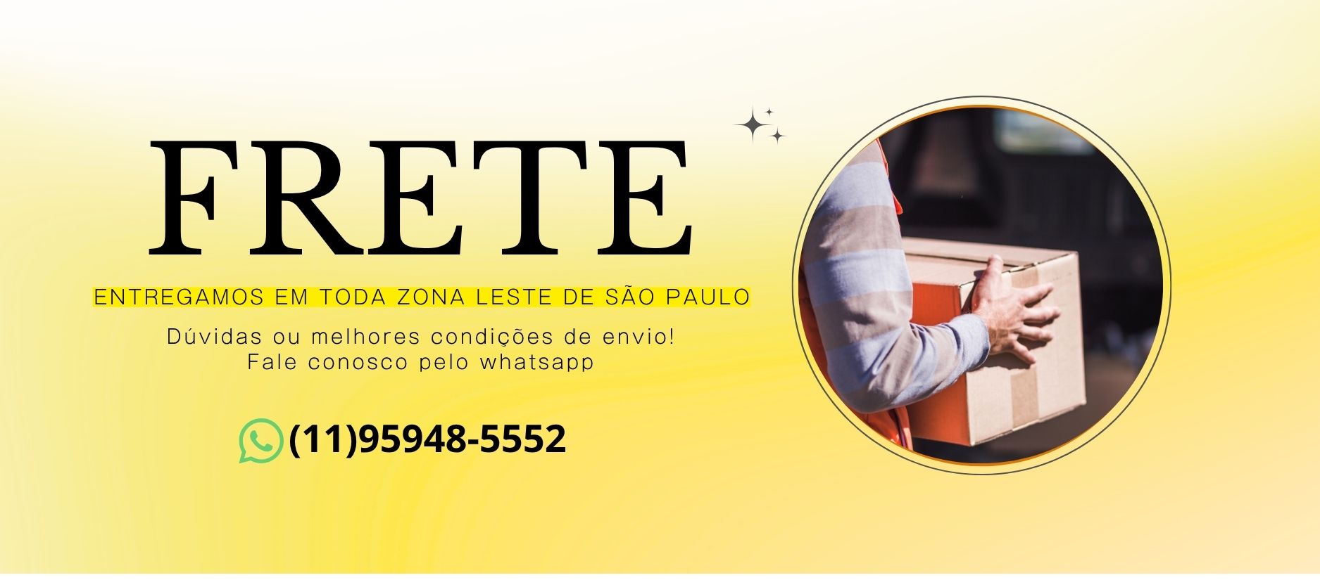 frete para região leste de são paulo loja do lojista